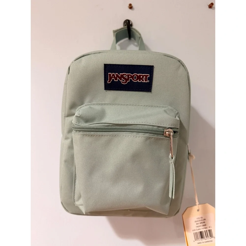 JanSport Big Break Insulated Lunch Bag Faded Sage JS0A352LLA8 8L
